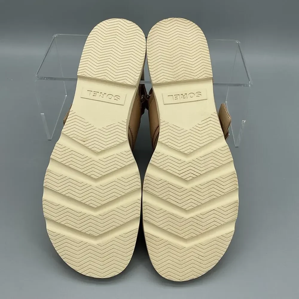 NEW Sorel Women’s Ella III Slingback Sandals Honest Beige Size 9.5